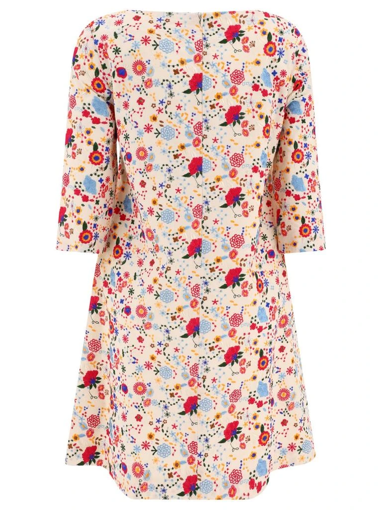 INES DE LA FRESSANGE Ines De La Fressange Floral A-Line Dress 2
