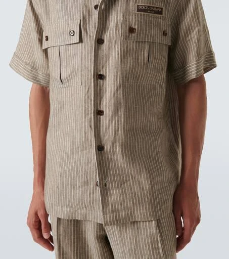 Dolce 
Gabbana Striped linen shirt 6