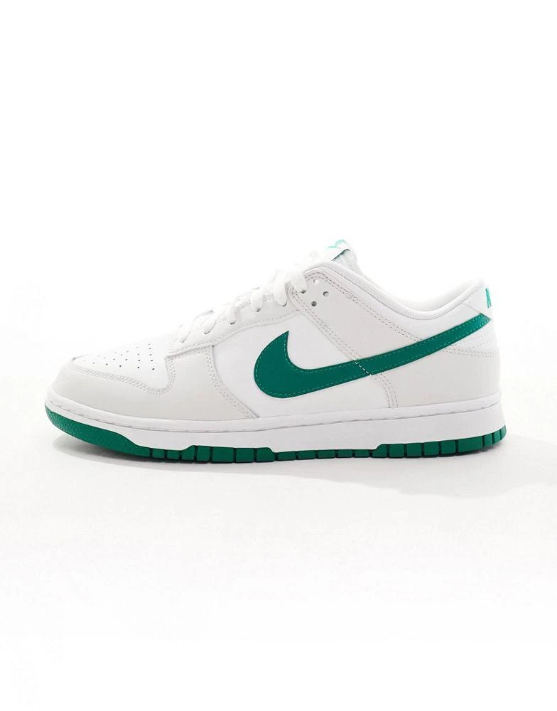 Nike Nike Dunk Low Retro trainers in off white and green 2