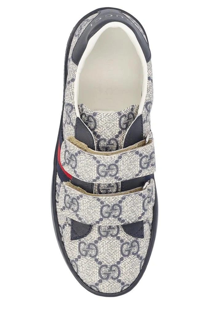 Gucci Gucci Kids Ace GG Supreme Round Toe Sneakers 4