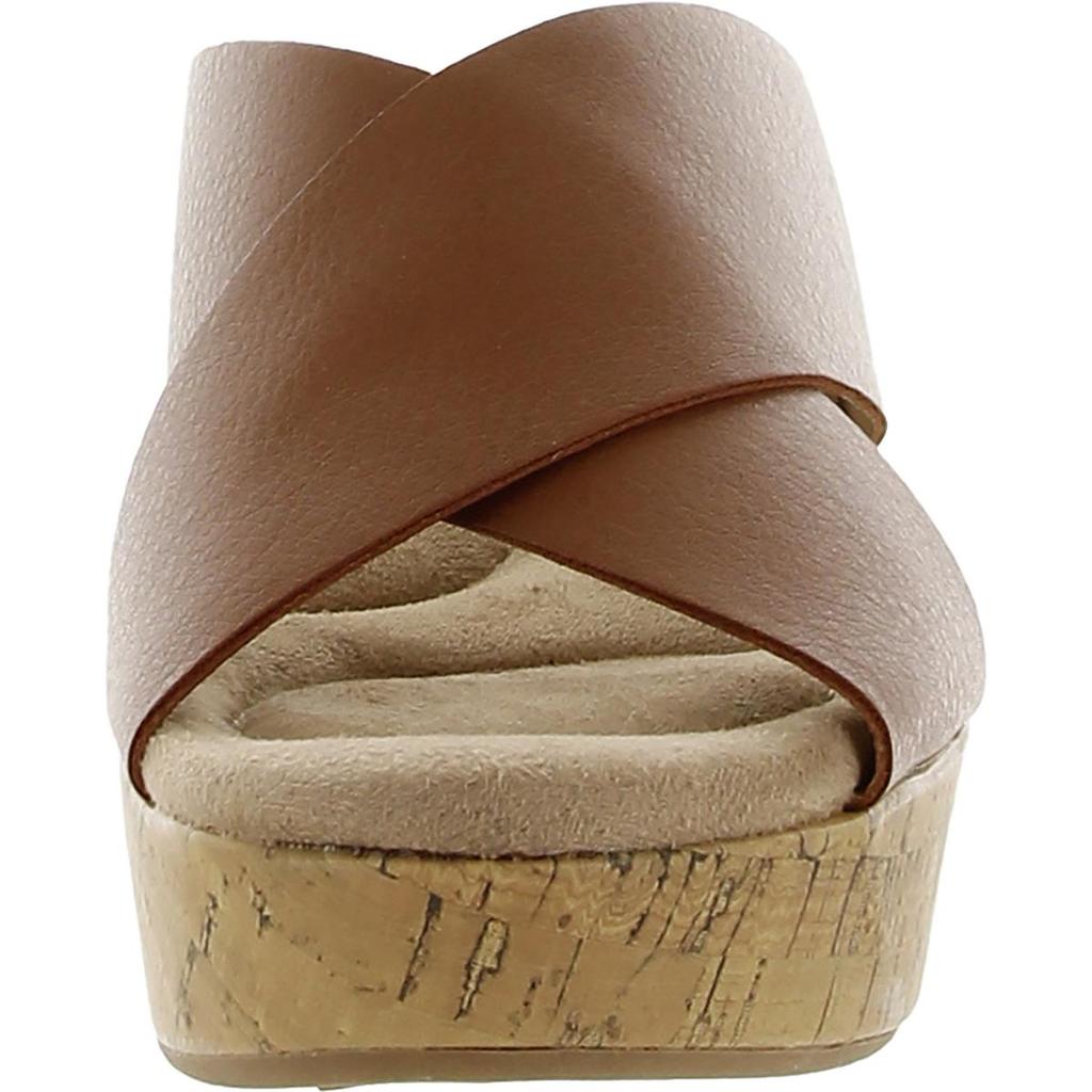CL By Laundry Dream Day Womens Slip On Comfort Wedge Sandals