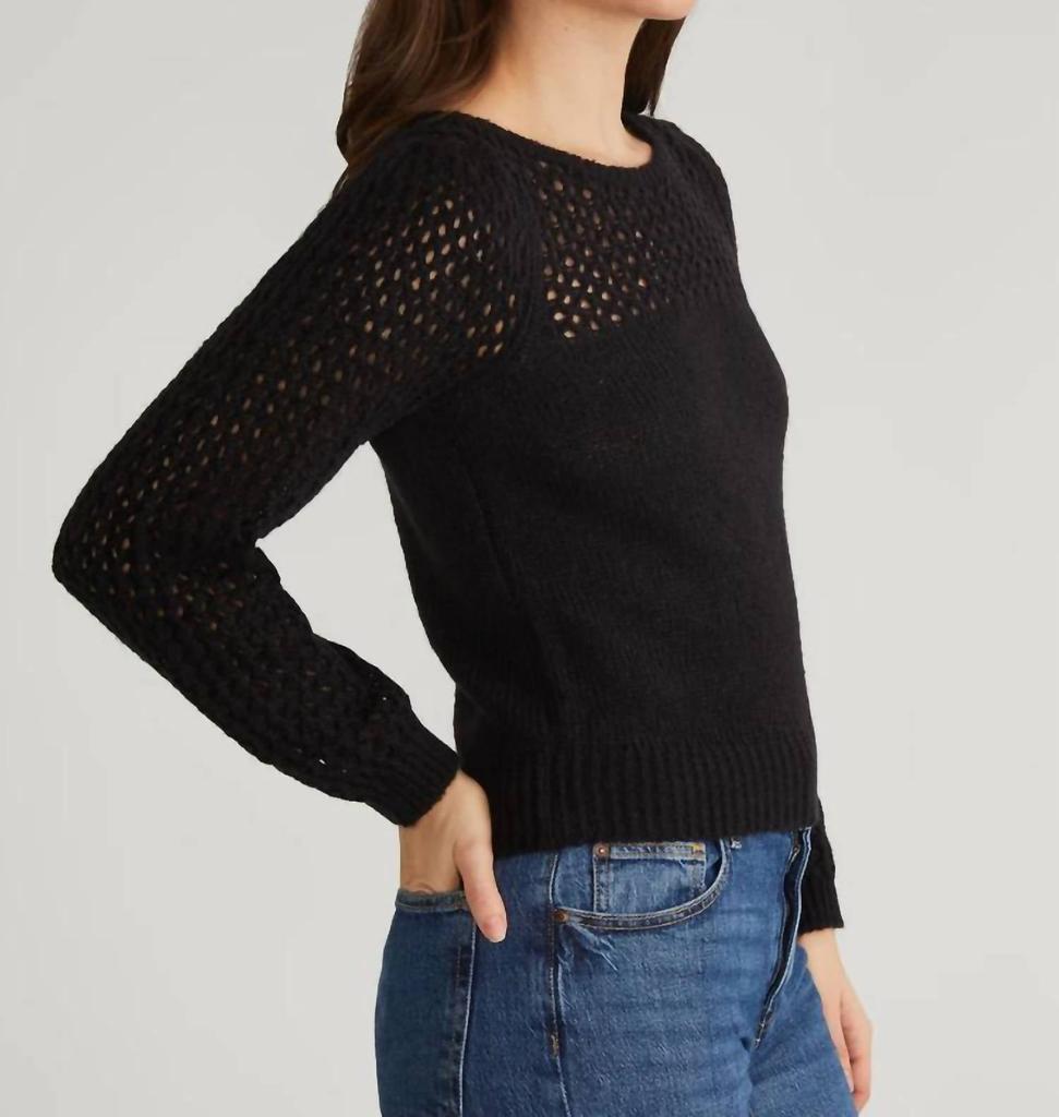 525 America 525 America - Brigid Puff Sleeve Mesh Pullover