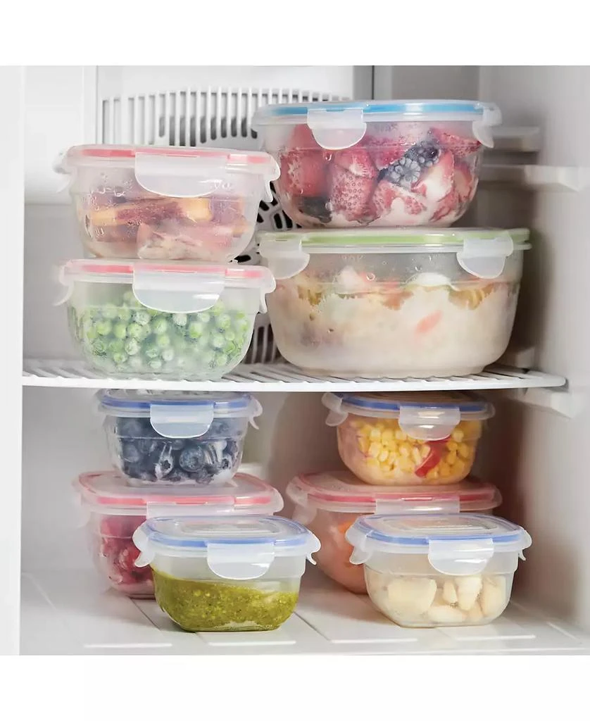 Lock & Lock Easy Essentials 24-Pc. Color Mates Storage Container Set 3