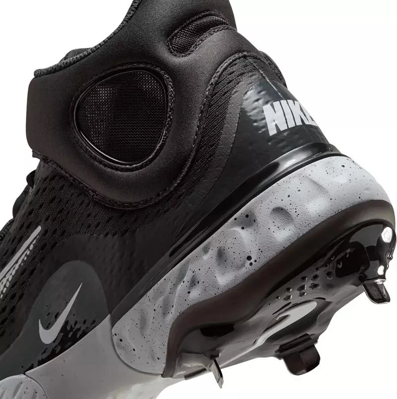 NIKE Nike Men's Alpha Huarache Elite 4 Mid Metal Baseball Cleats 7