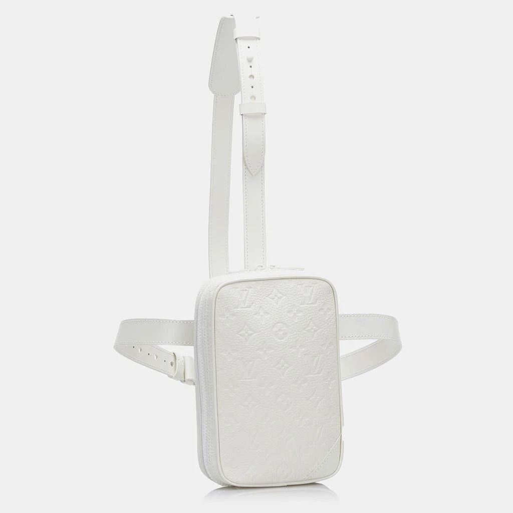 Louis Vuitton Louis Vuitton White Monogram Taurillon Leather Utility Side Bag 3