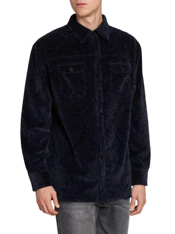 ETRO Paisley Printed Velvet Overshirt 3