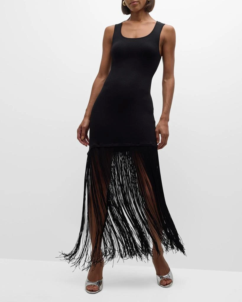 Le Superbe Sleeveless Fringe Tank Dress 7