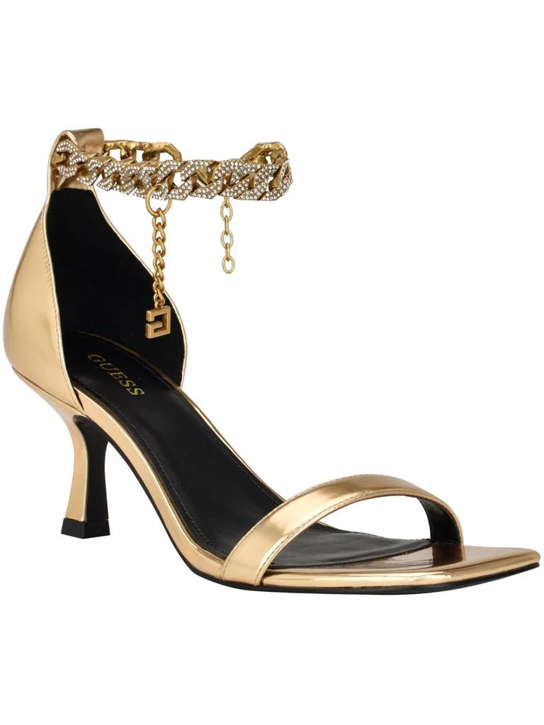 Guess Womens BACIO Heeled Sandal WHITE PATENT 140 9.5 main image 1
