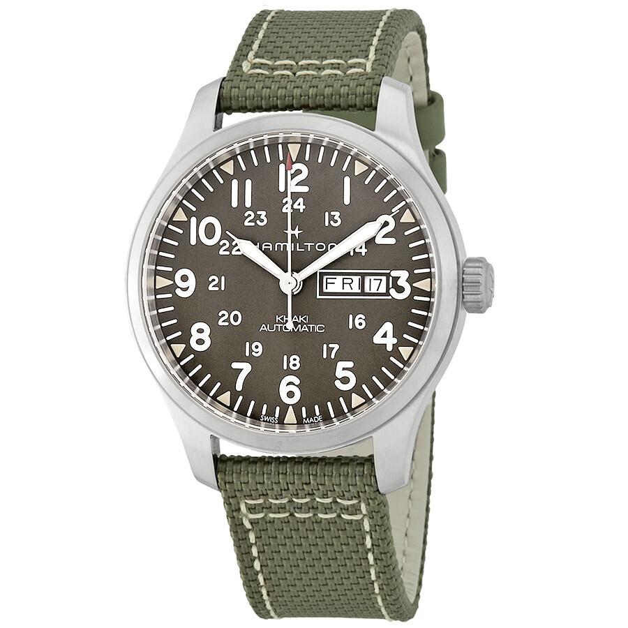 Hamilton Open Box - Hamilton Khaki Field Automatic Grey Dial Men's Watch H70535081