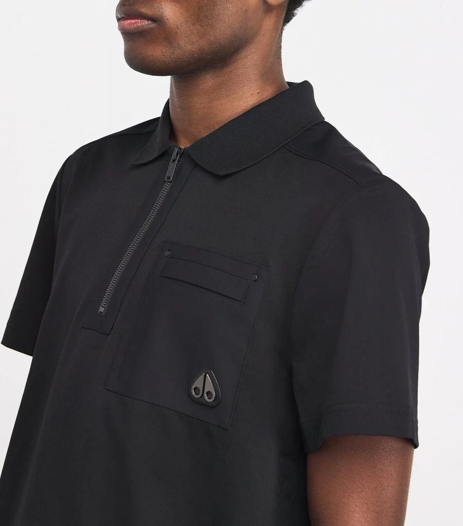 Moose Knuckles Cotton Dalon Chest Pocket Polo Shirt 6