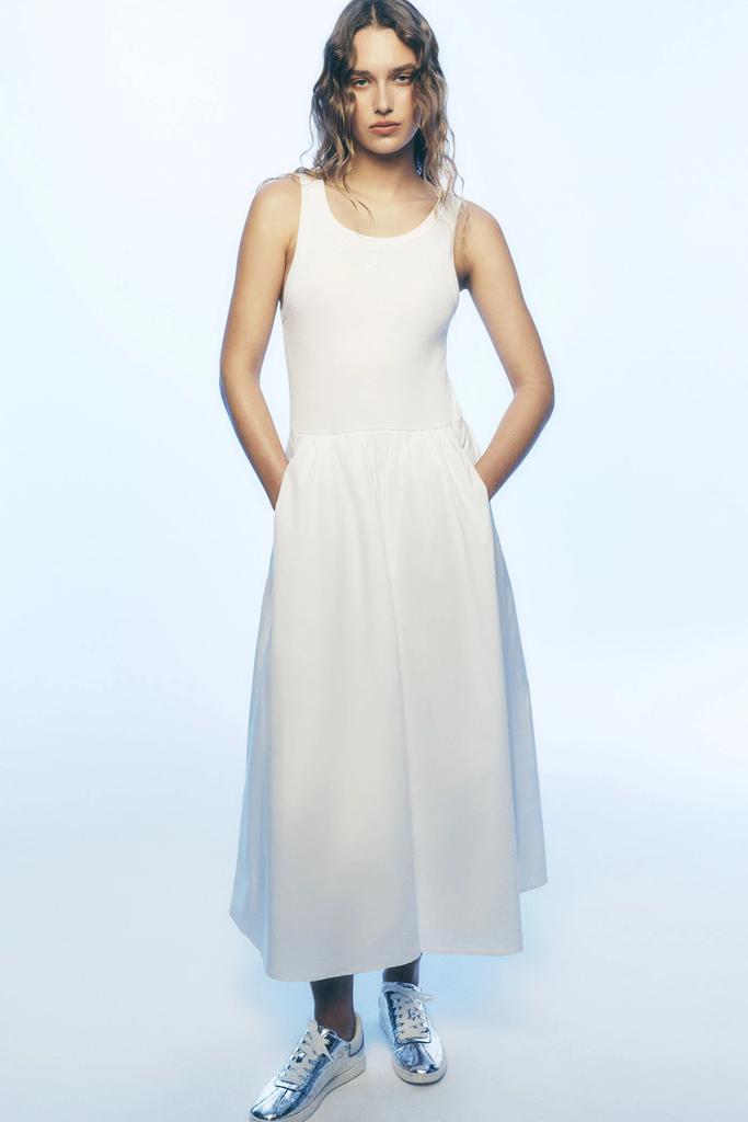 DKNY MIXED MEDIA MIDI TANK DRESS - Sleep & Underwear - Free DKNY MIXED MEDIA MIDI TANK DRESS - Sleep & Underwear - Free