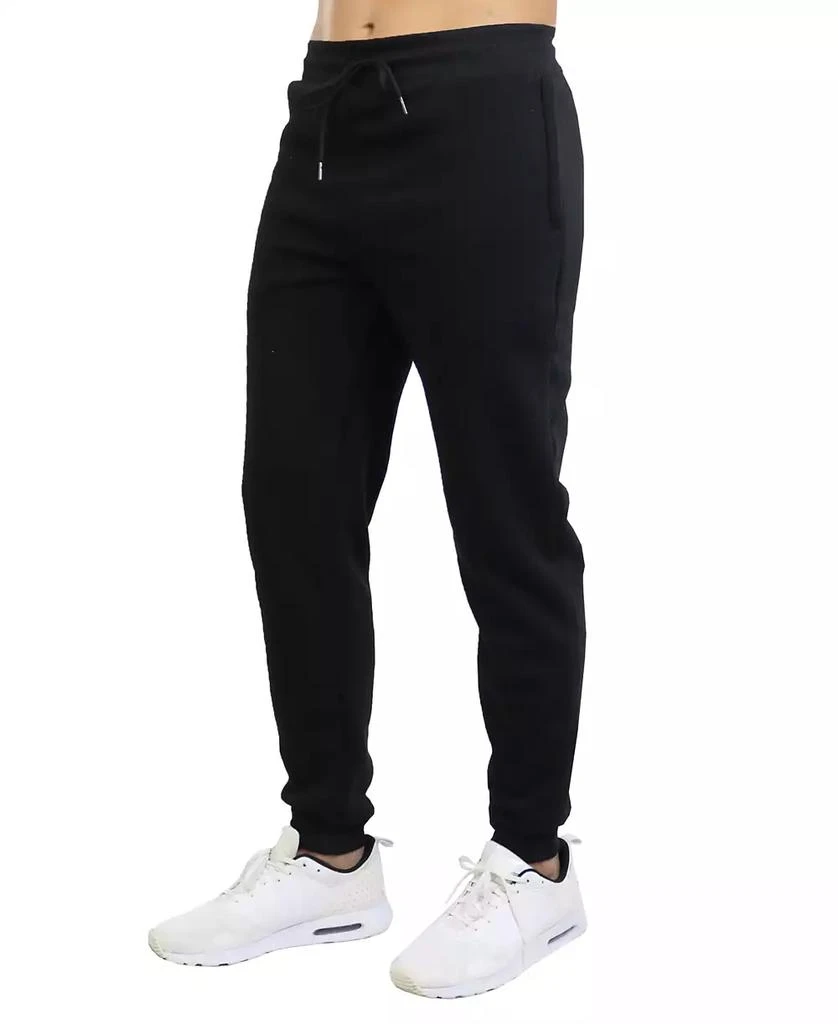 Blu Rock Men's Modern-Fit Heavyweight Jogger Sweatpants with Zipper Side Pockets 1