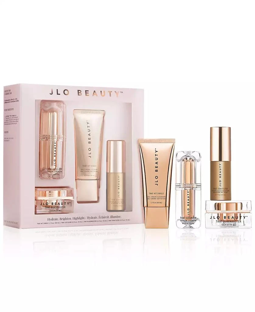 JLo Beauty Hydrate. Brighten. Highlight 4-Piece Set