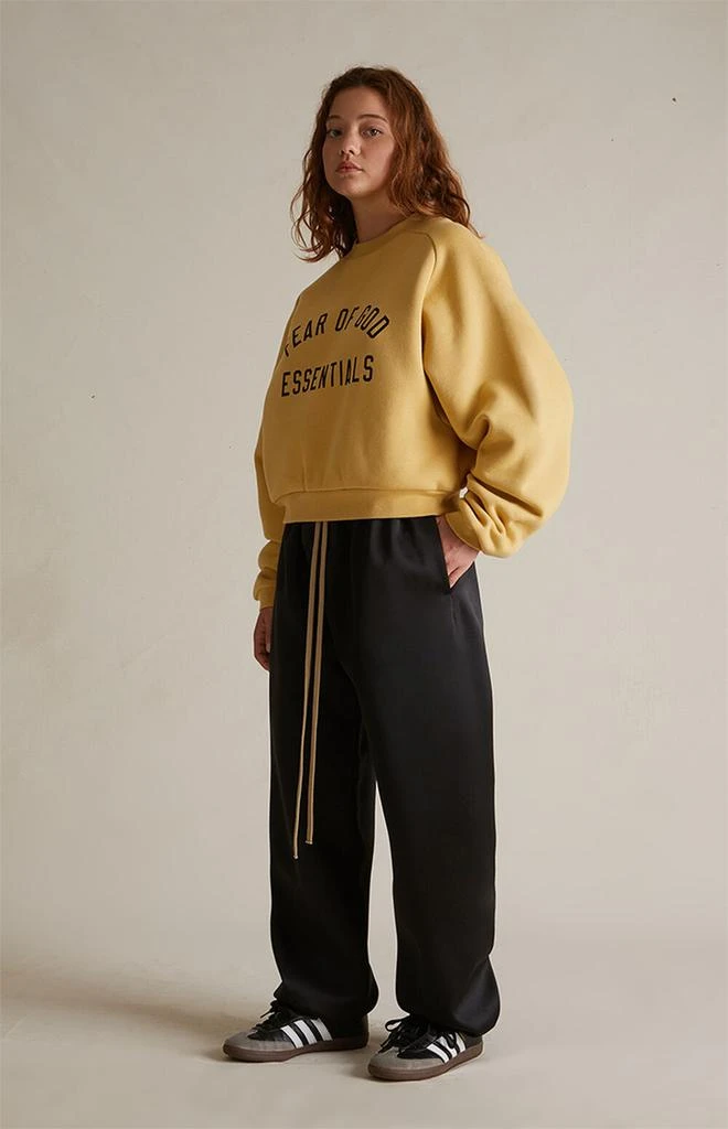 Essentials Women's Black Satin Sweatpants 2