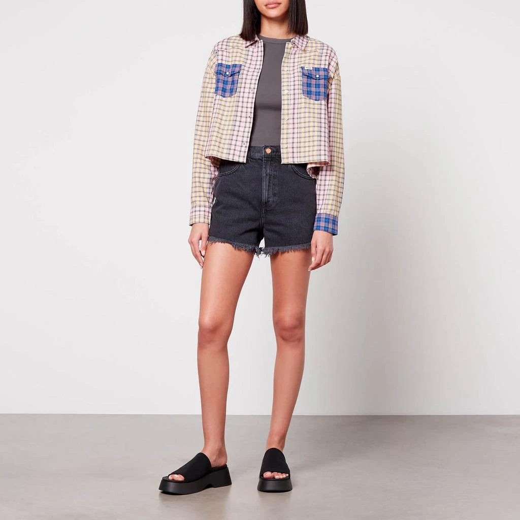 Wrangler Wrangler Patch Boxy Checked-Cotton Shirt 3