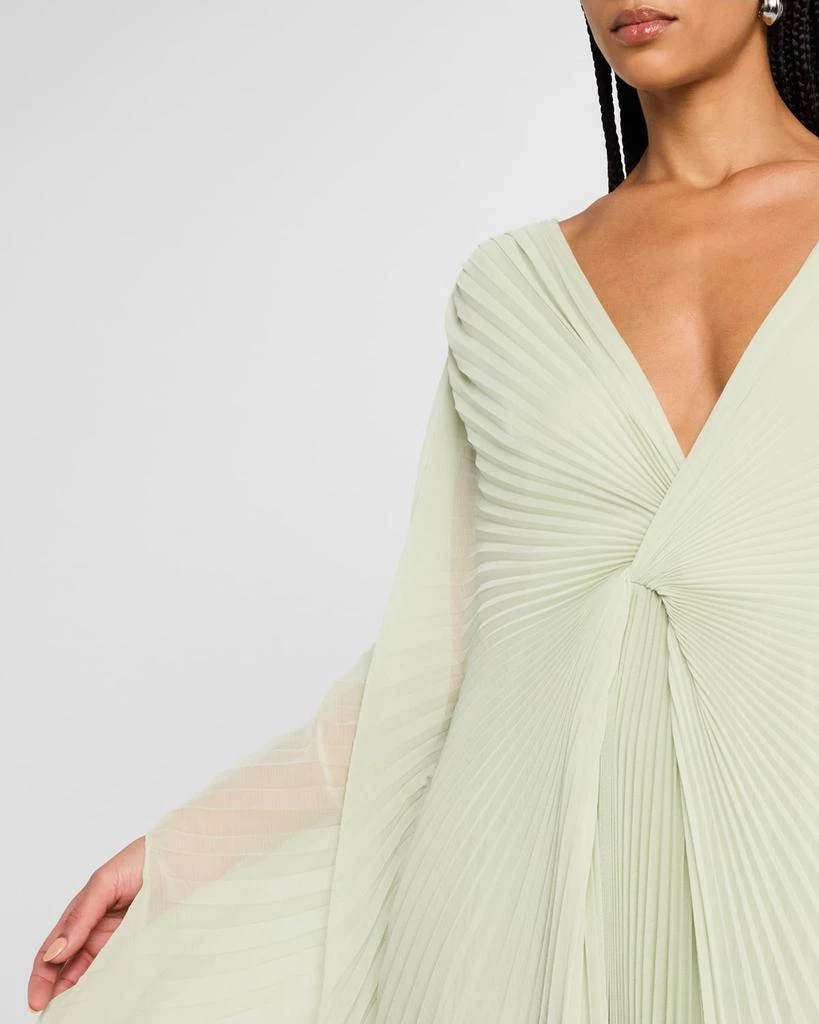 Alexis Serdena Pleated Cape Dress 5