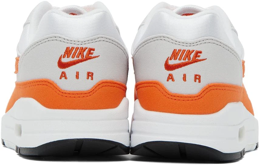 Nike White & Orange Air Max 1 '87 Sneakers 2