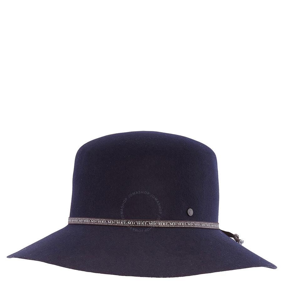MAISON MICHEL Ladies Navy New Kendal On The Go Hat