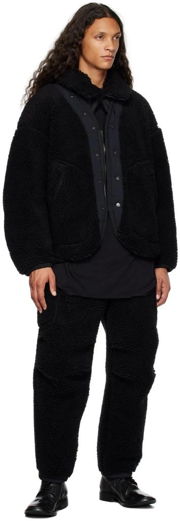 The Viridi-anne Black Boa Cargo Pants 4