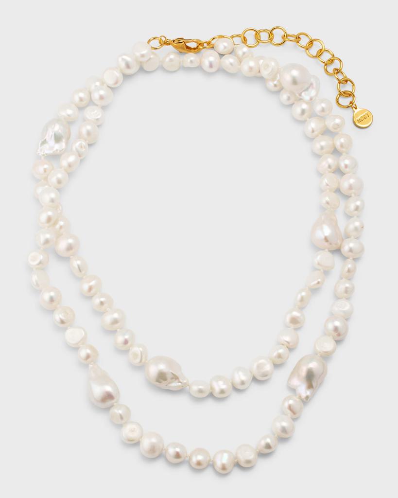 NEST Jewelry Baroque Pearl Long Strand Necklace