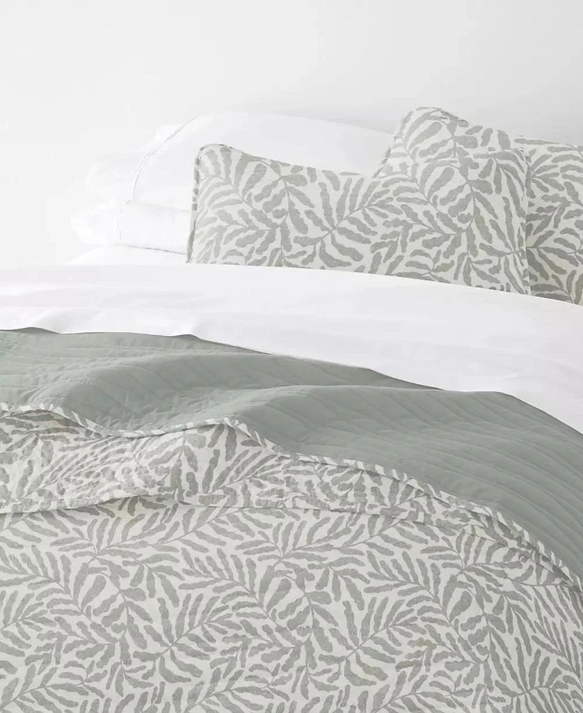 IENJOY HOME Tossed Ferns Reversible 2-Pc. Quilt Set 5