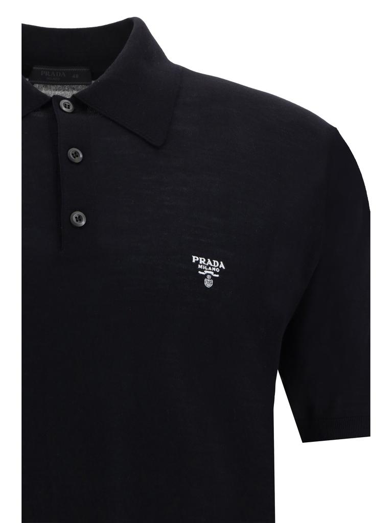 Prada Prada Triangle Logo Short-Sleeved Polo Shirt - Polo