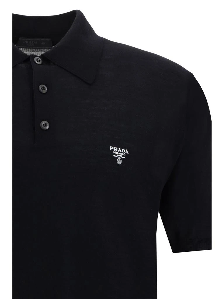 Prada Prada Logo Detailed Short-Sleeved Polo Shirt 3
