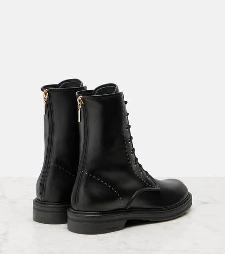 Max Mara Urbancombat leather combat boots 2