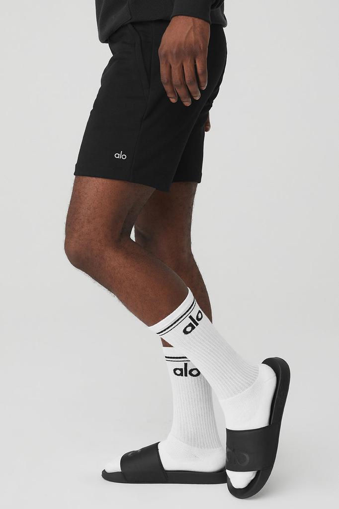 Alo Unisex Throwback Sock - White/Black