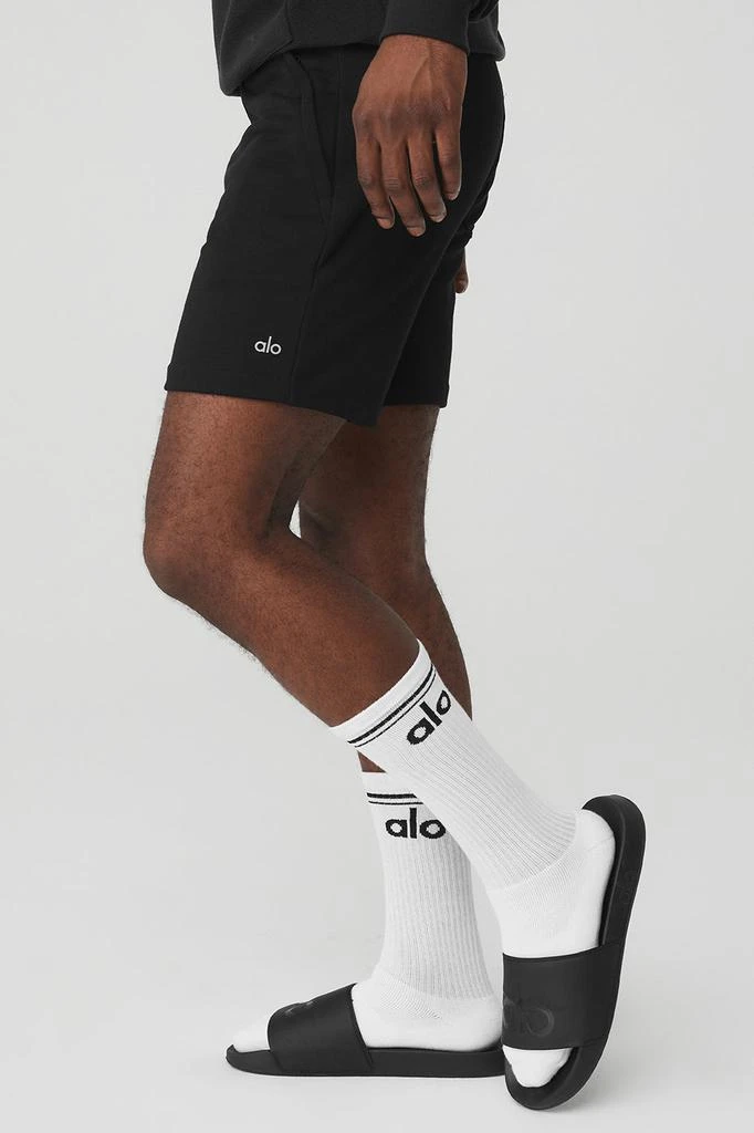 Alo Yoga Unisex Throwback Sock - White/Black 2