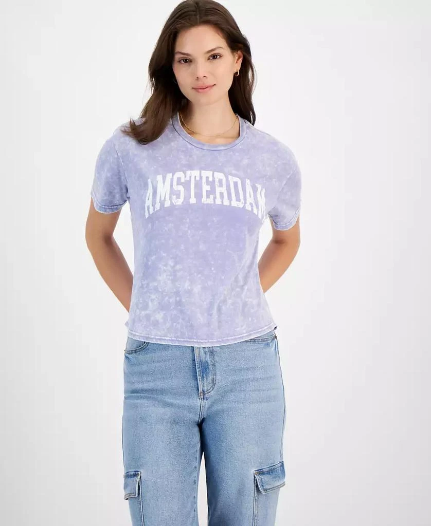 Rebellious One Juniors' Amsterdam Graphic T-Shirt 1