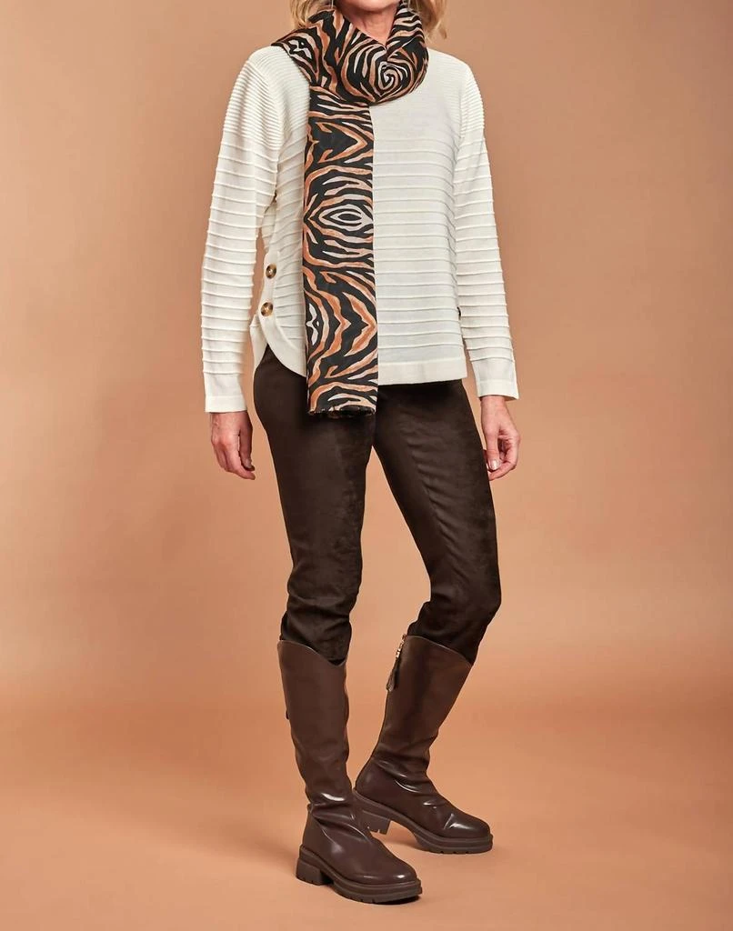 ROBELL Robell - Rose Stretch Faux Suede Trouser