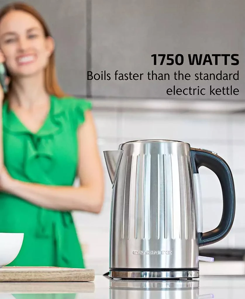 OVENTE Portable Stainless Steel Electric Kettle 10