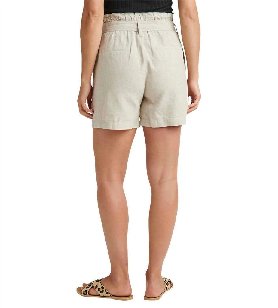 Jag High Rise Belted Pleat Paper Bag Short 2