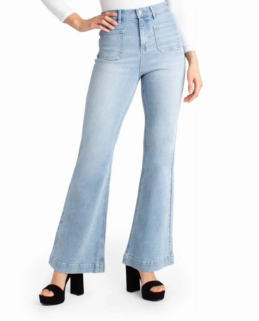 Nicole Miller Sutton Place High Rise Flare Jean 1