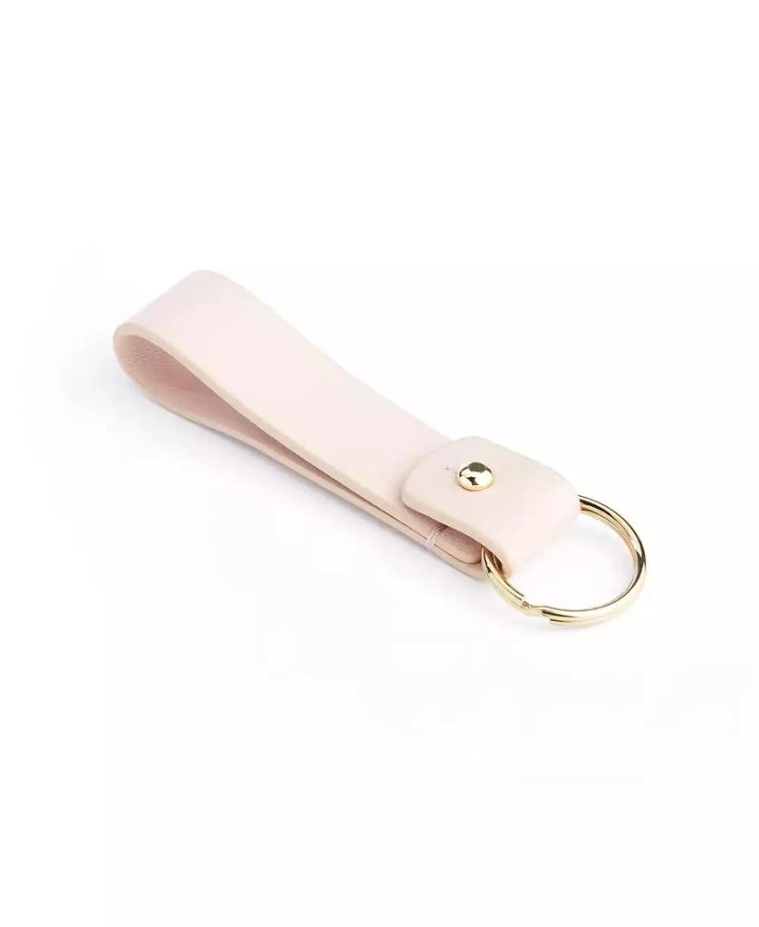 ROYCE New York Leather Loop Key Fob with Gold Hardware 4