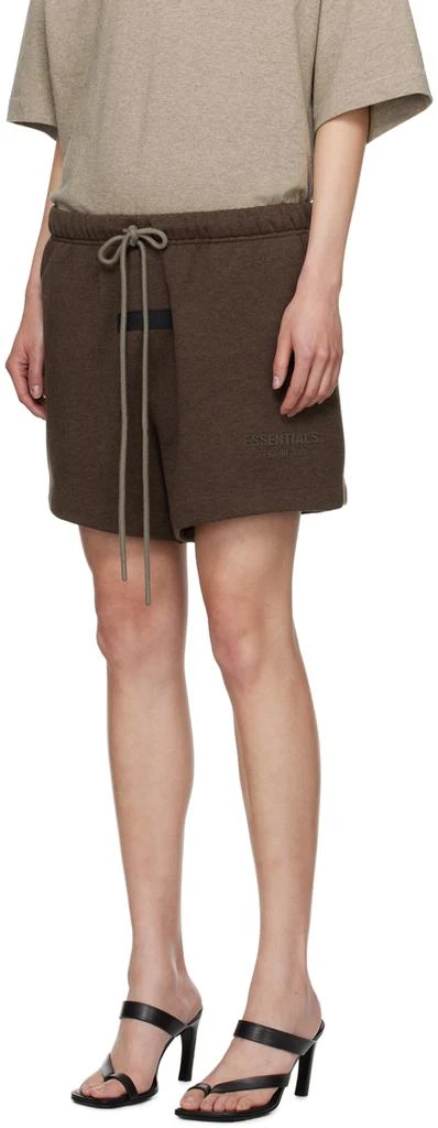 Essentials Brown Drawstring Shorts 4