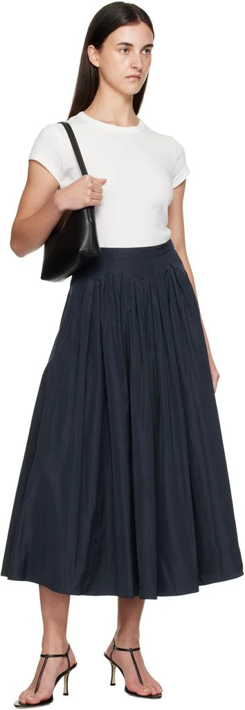 Max Mara Navy Jokey Maxi Skirt 4