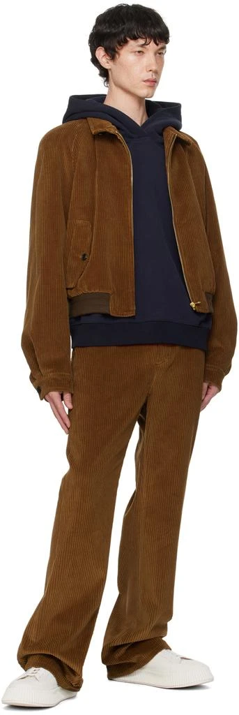 Recto Brown Jack Bomber Jacket 4