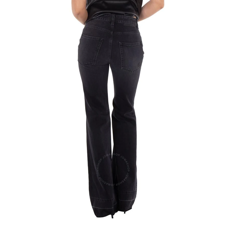 Stella McCartney Black Falabella Cotton Denim Flared Leg Jeans 3