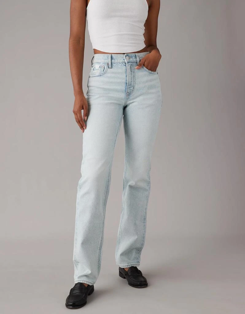 AE AE Stretch Super High-Waisted Straight Jean 1