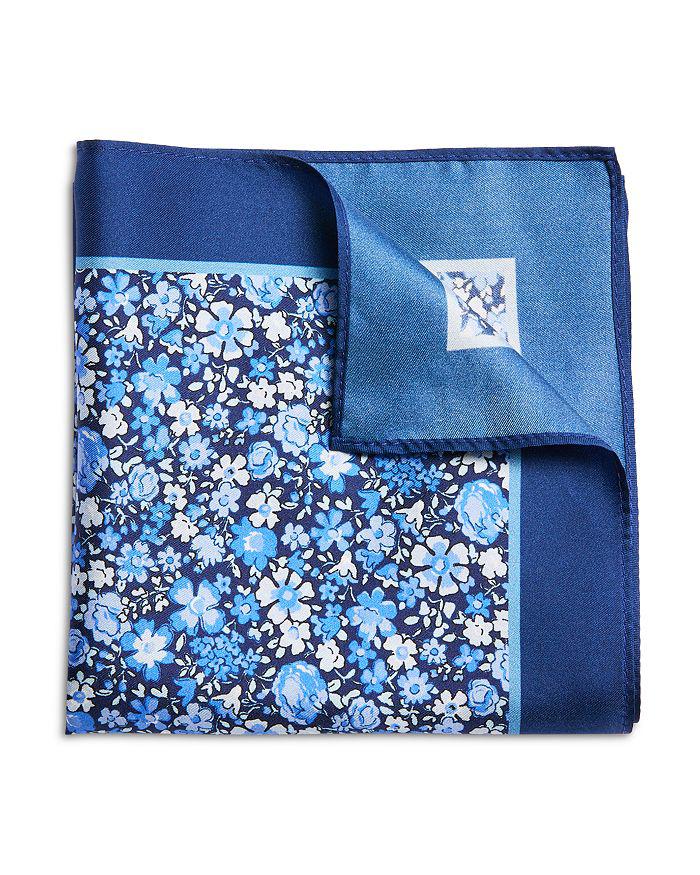 The Men's Store at Bloomingdale's Floral Bordered Silk Pocket Square - Exclusive