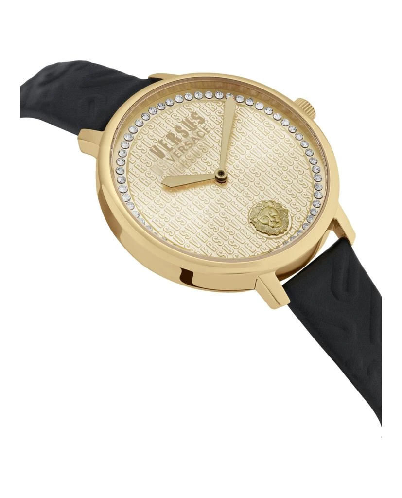 Versus Versace La Villette Crystal Leather Watch 3