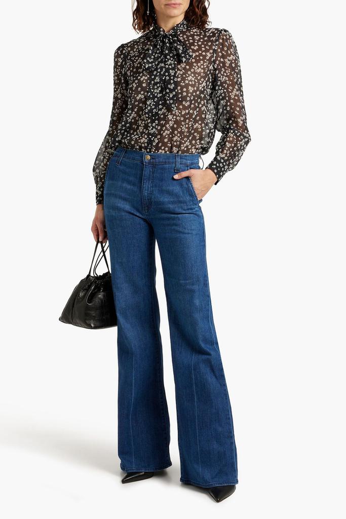 Nili Lotan Anna high-rise wide-leg jeans