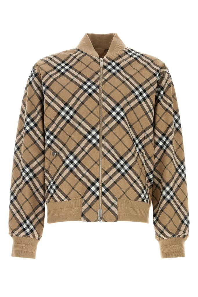 Burberry Embroidered polyester blend bomber jacket