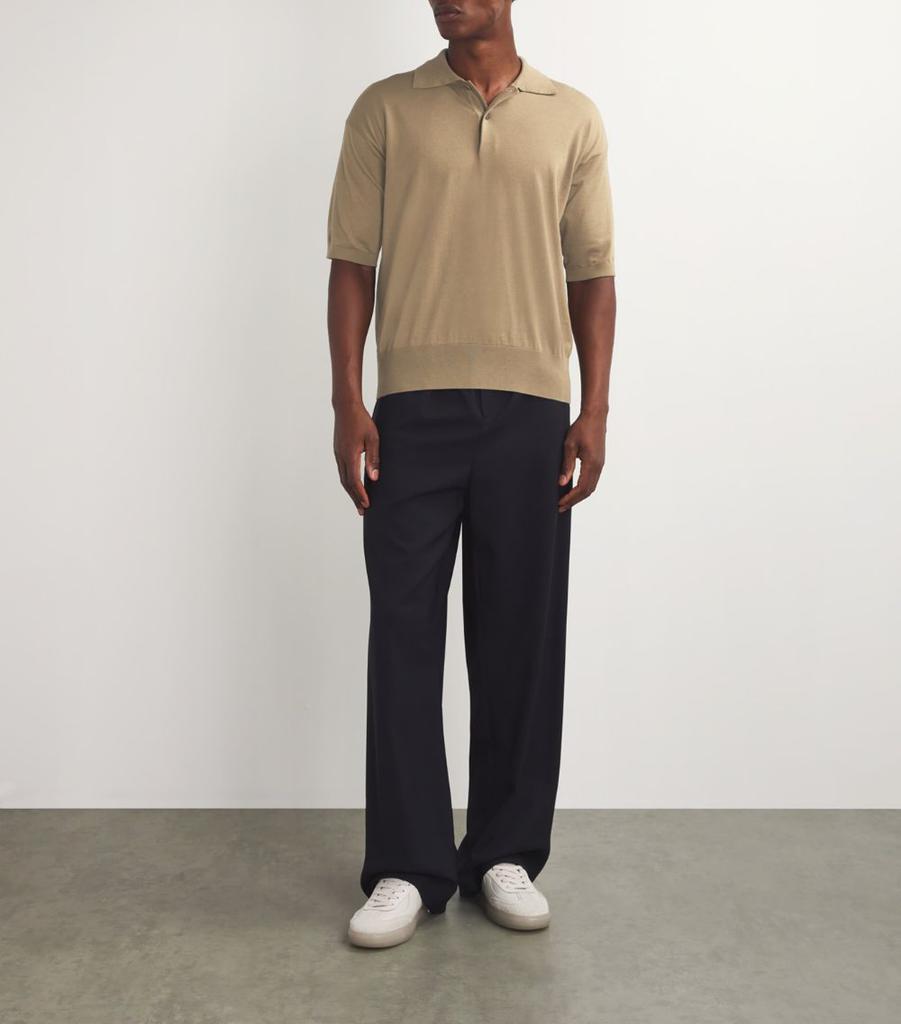 The Row Cotton-Cashmere Tiago Polo Shirt