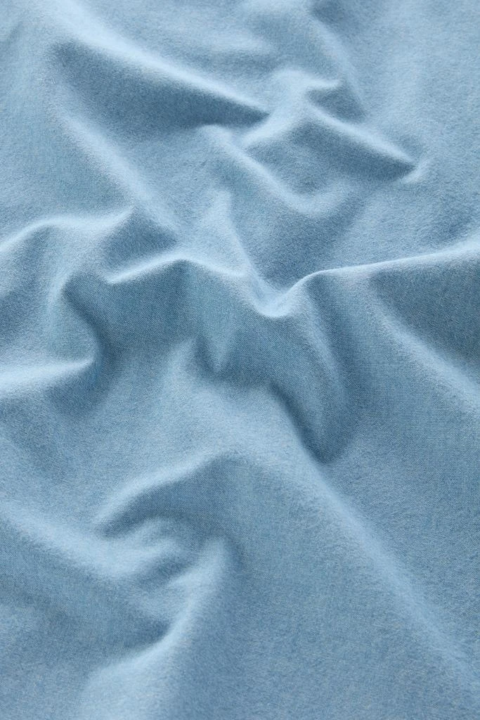 Woolrich Chambray Shirt in Pure Cotton - Men - Blue 5
