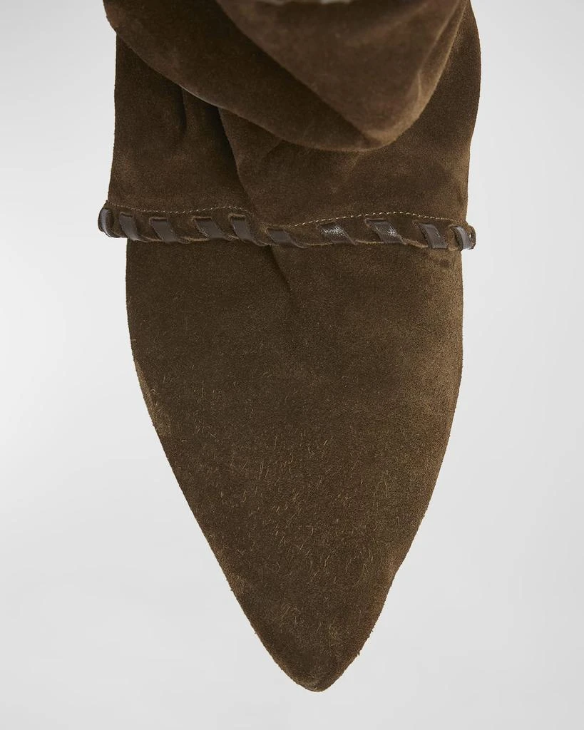 Isabel Marant Edrika Suede Harness Slouchy Booties 6
