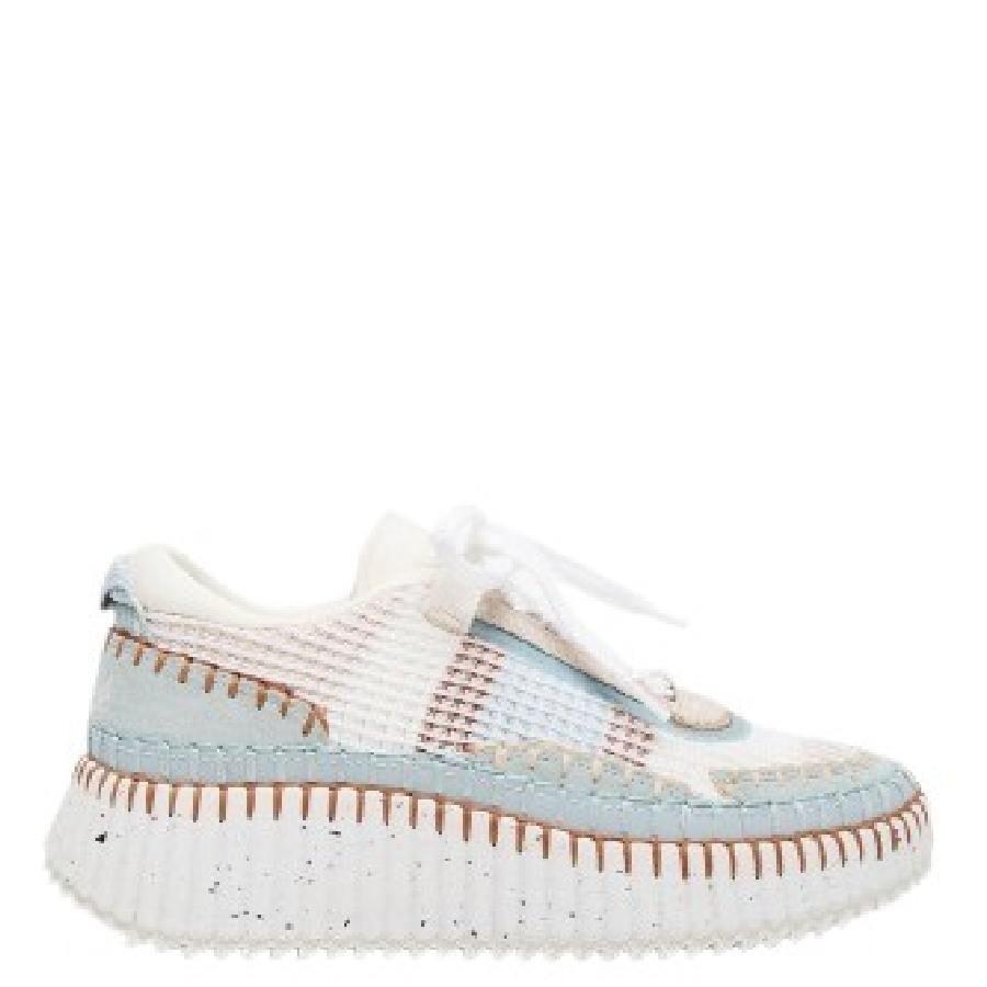 Chloé Nama Hand-Stitched Mesh Upper Sneakers