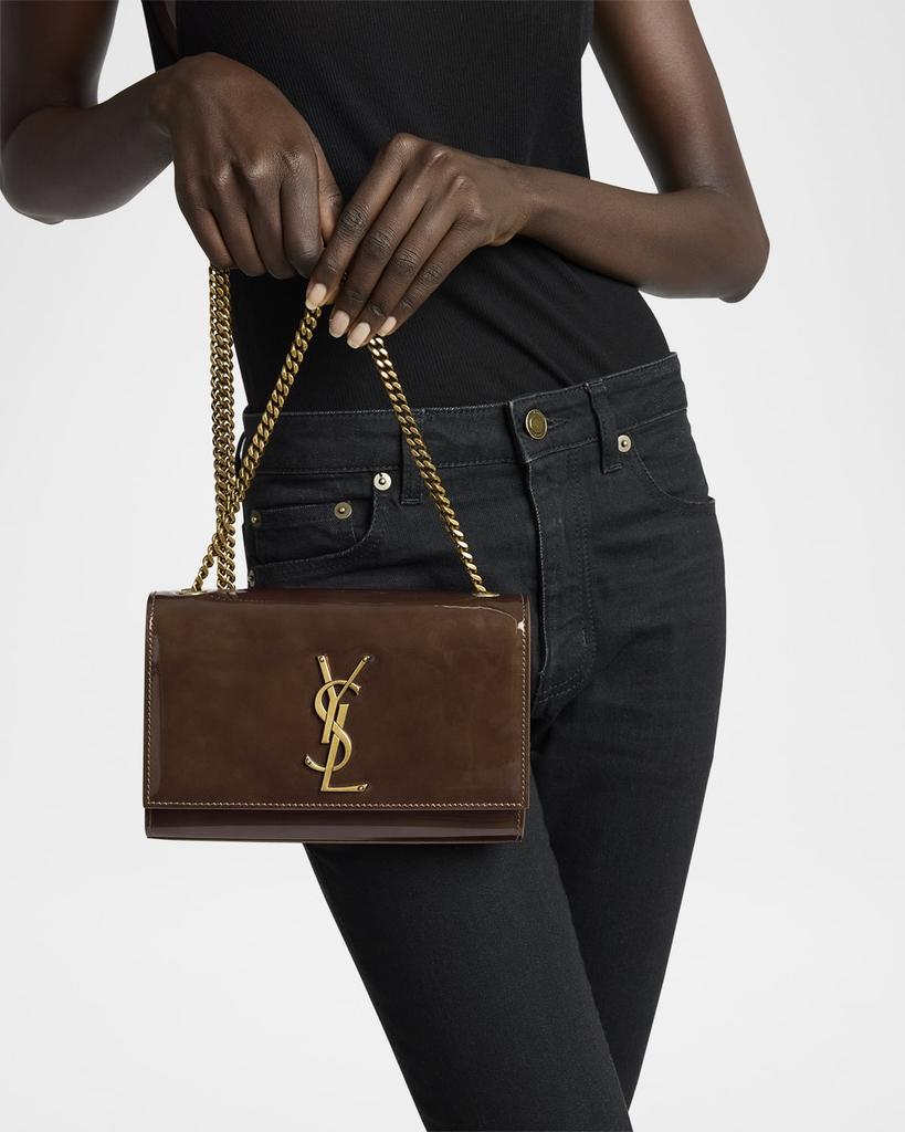 VIP【送料関税込】SAINT LAURENT KATE PATENT CROSSBODY BAG Saint Laurent Kate Small YSL Crossbody Bag in Patent Leather
